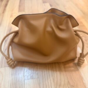 Elegant Tan Women's drawstring bag